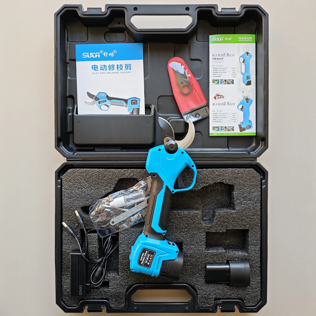 舒畅8614电动修枝剪刀 32葡萄果枝剪 加送刀片