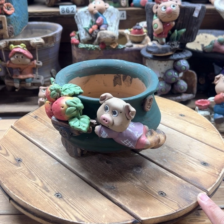 嘻哈多肉花盆百搭