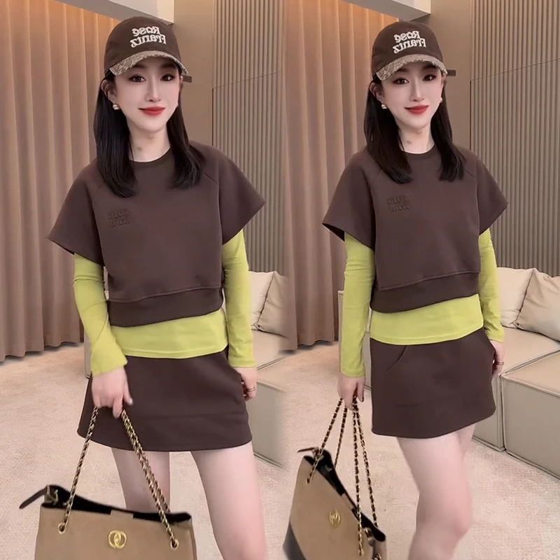 2025秋季新款时尚显瘦气质网红高档洋气女高级百搭宽松大码三件套