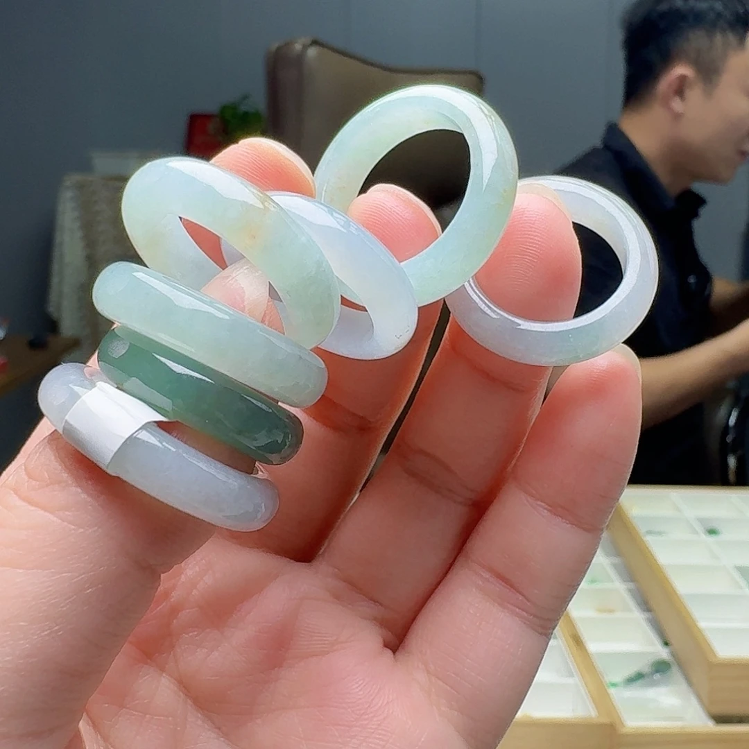 未镶嵌戒指翡翠多样性发货其一