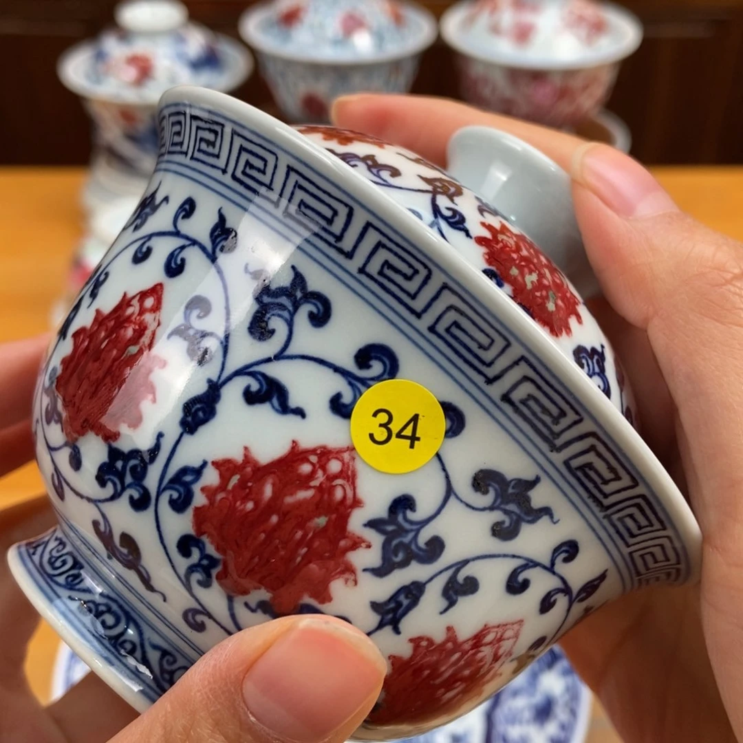 手绘现代茶具非古董