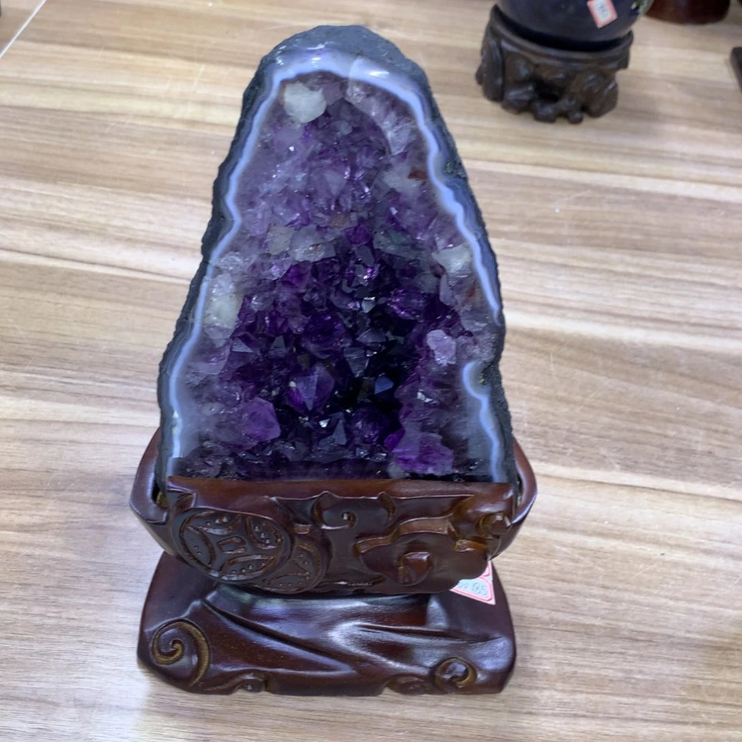 紫晶珠宝半成品未镶嵌紫晶洞