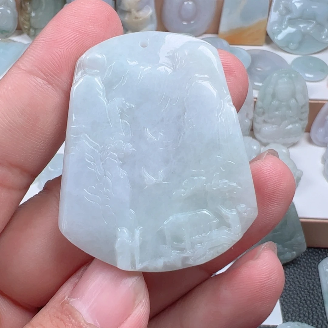 翡翠未镶嵌吊坠(不含链)