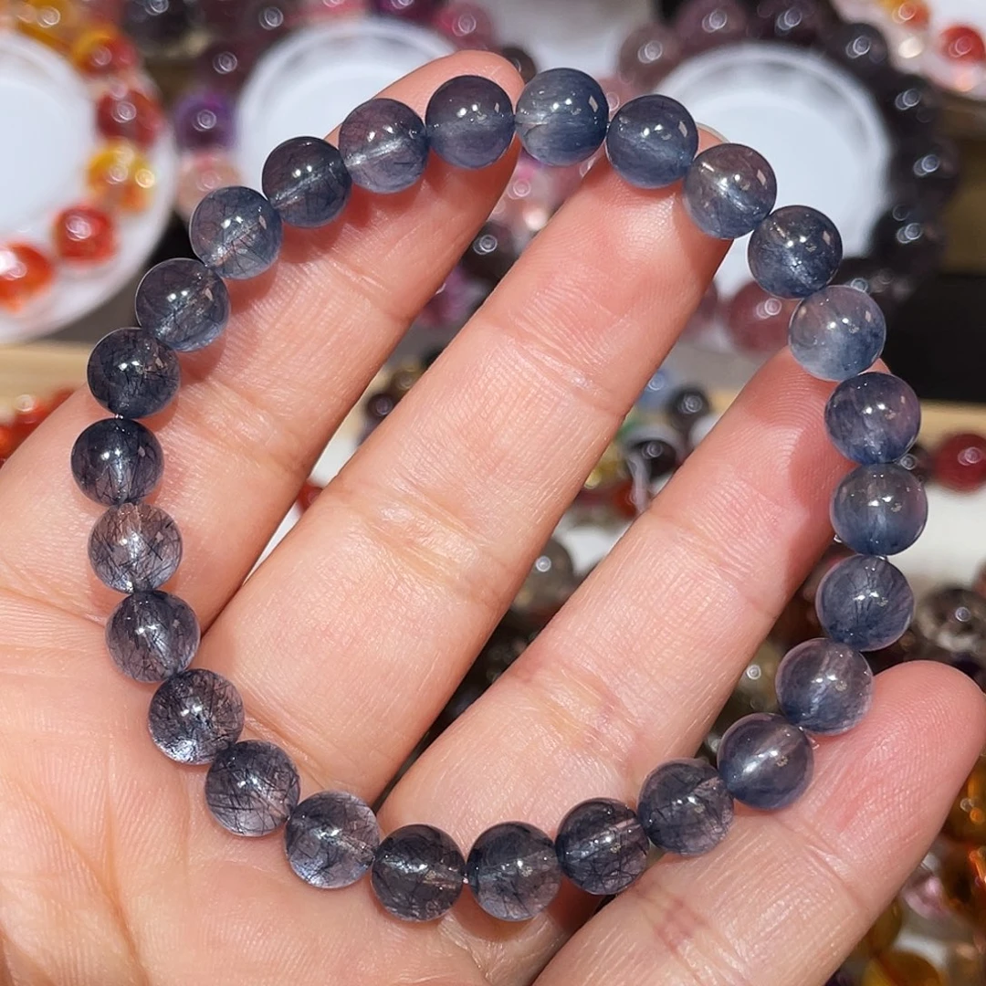 手链水晶未镶嵌蓝兔毛7.5