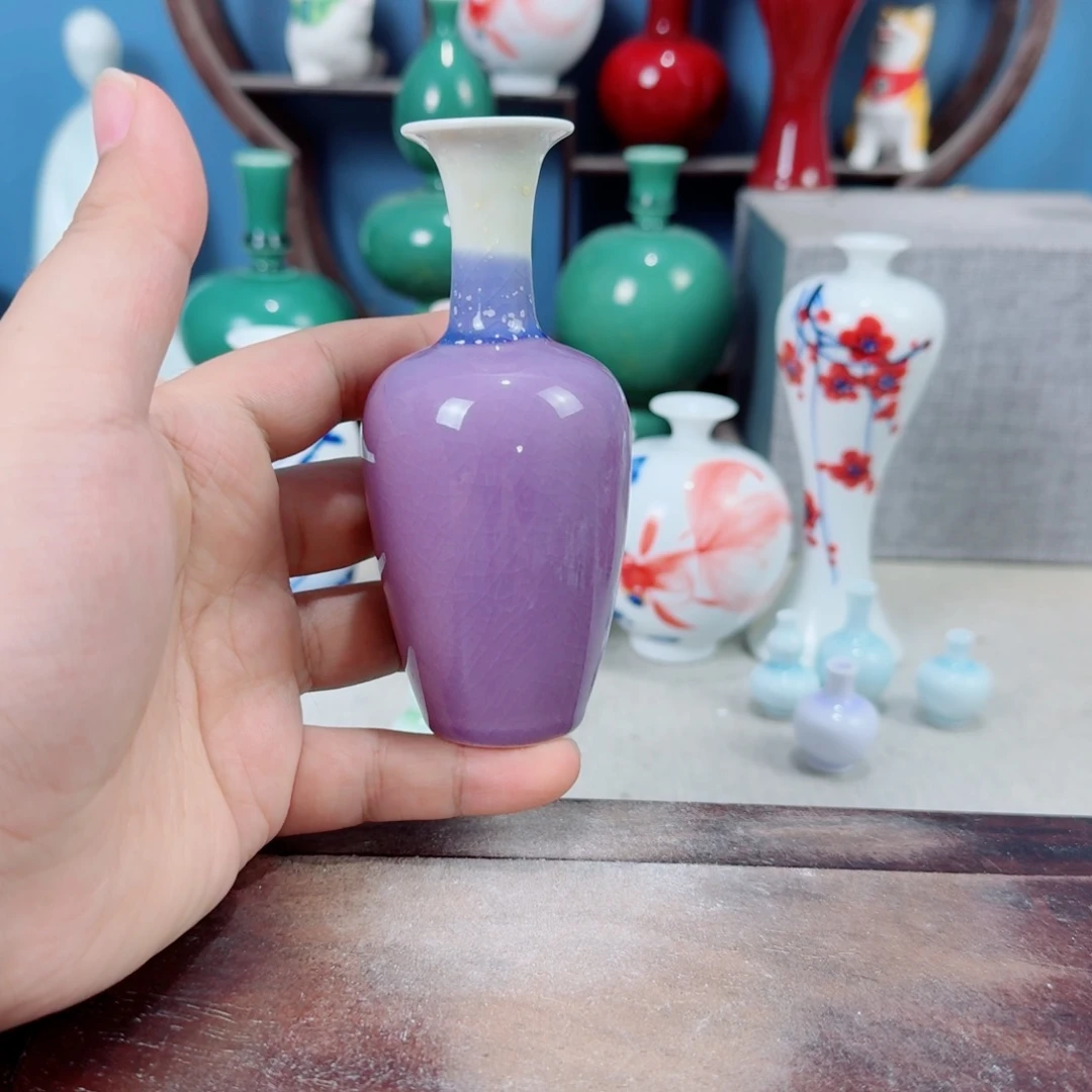 陶瓷手工小花器摆件