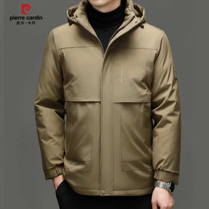 皮尔卡丹男士新款高档商务休闲保暖男装棉袄保暖冬季防寒服时尚潮