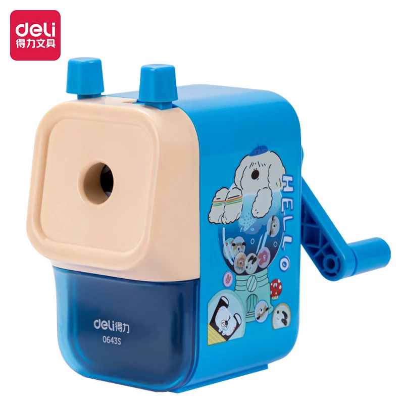 Deli/得力0643S大口径手摇削笔机