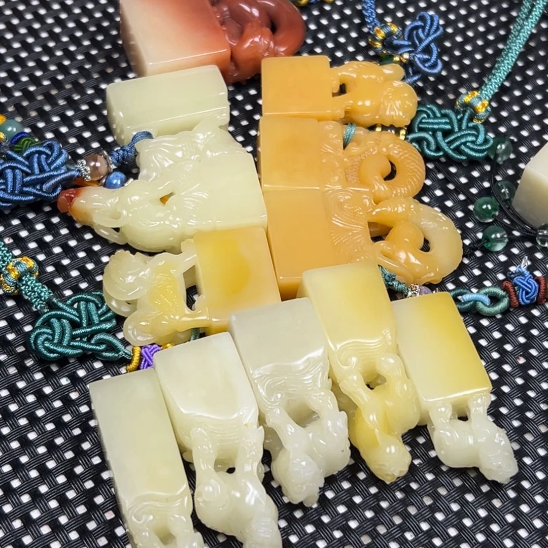 书***意印石寿山石芙蓉石印章12方单个不退换，退货全部退