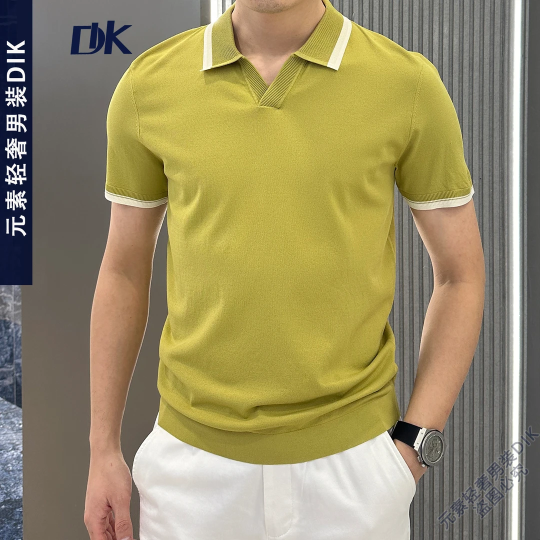 春夏款新款短袖品质男装POLO休闲男士时尚潮流百搭针织轻奢WW8023