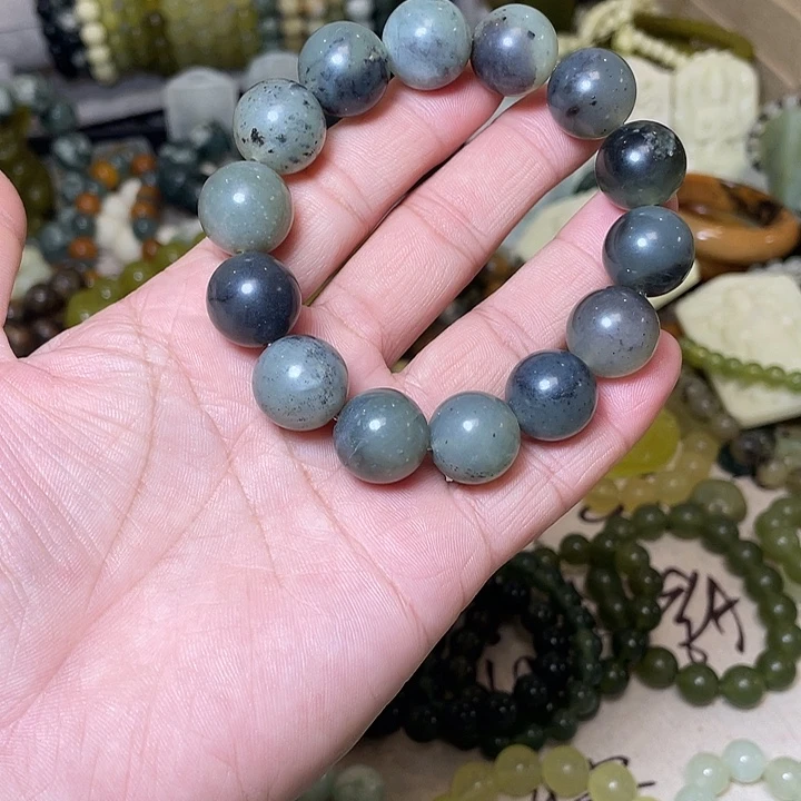 蛇纹石玉未镶嵌手链
