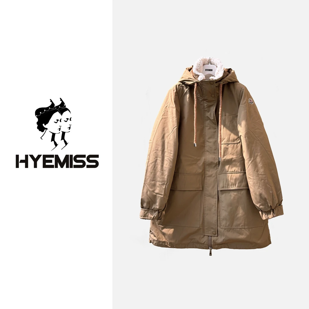 羊羔绒立领连帽保暖防风时尚百搭中长款羽绒服DW250439