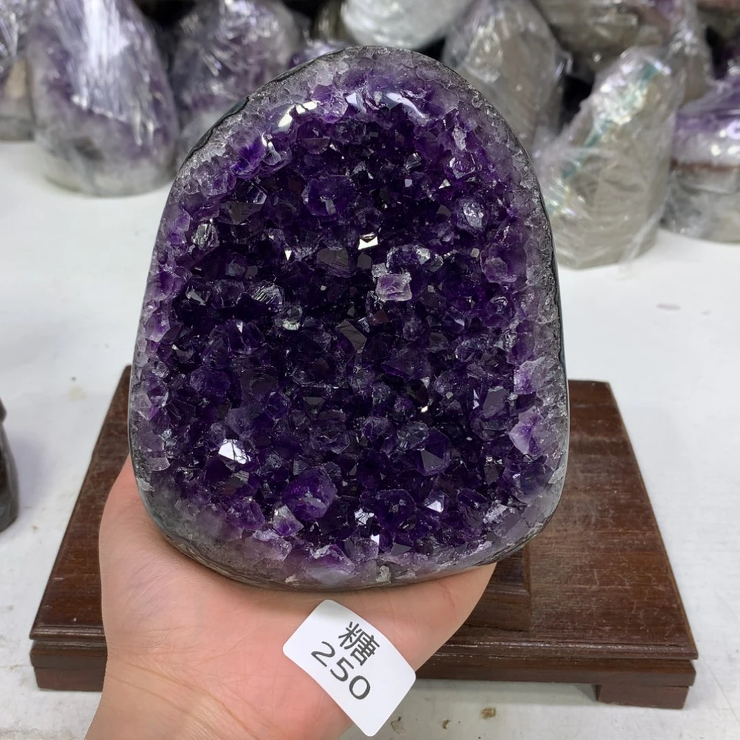 紫晶摆件未镶嵌水晶