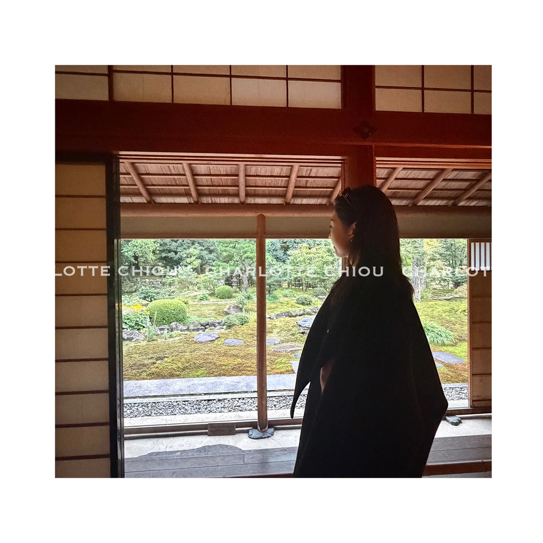 CHARLOTTE CHIOU东京故事 重工双面羊绒羊毛混纺围脖廓形显瘦大衣