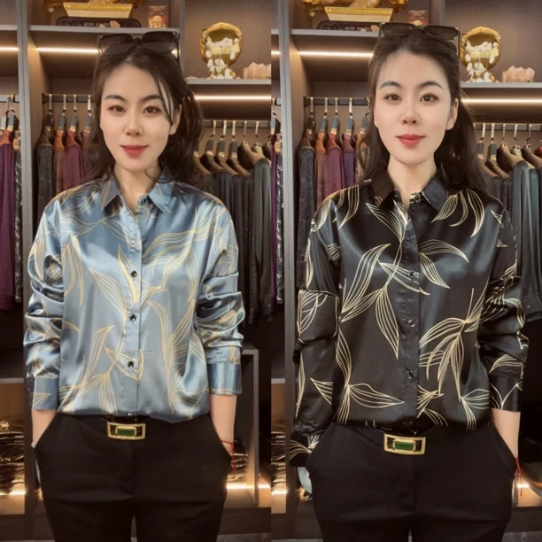 3.8特惠-男士衬衫长袖显瘦上衣条纹气质时尚休闲小众