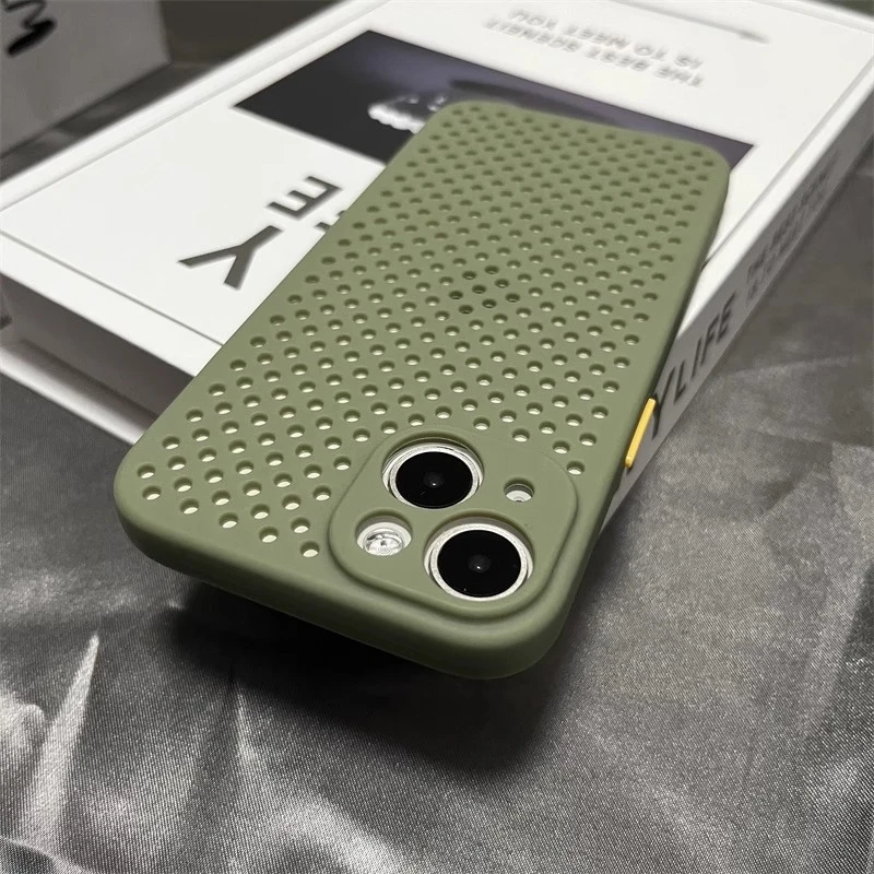 飞虎胜夏季洞洞散热壳适用苹果16/15promax手机壳iPhone14/13新款