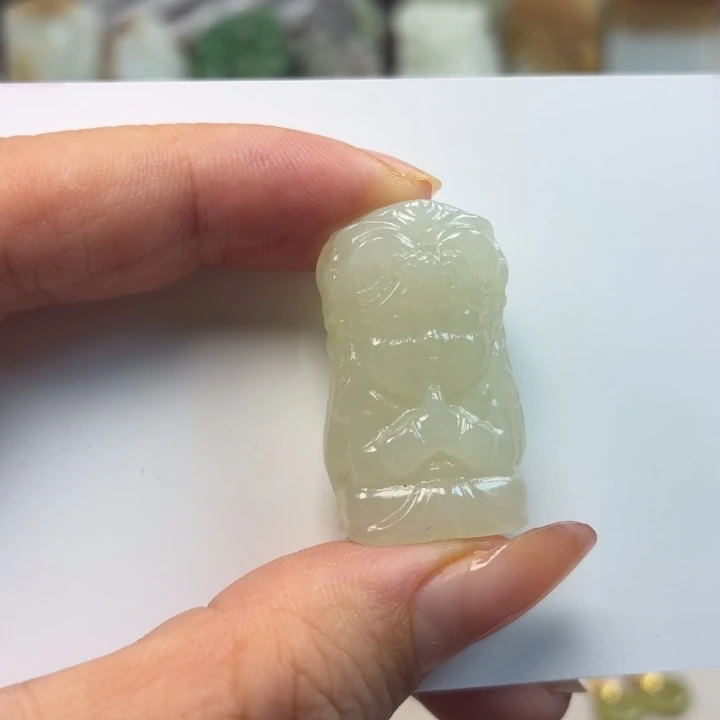 和田玉银S925镶嵌颈饰