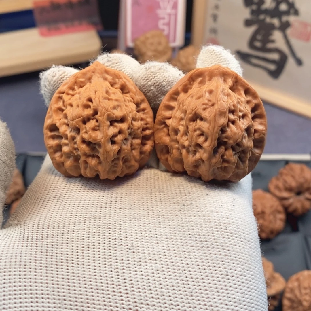 把件文玩核桃走色漂亮系列41尺挂月峰佛肚F411