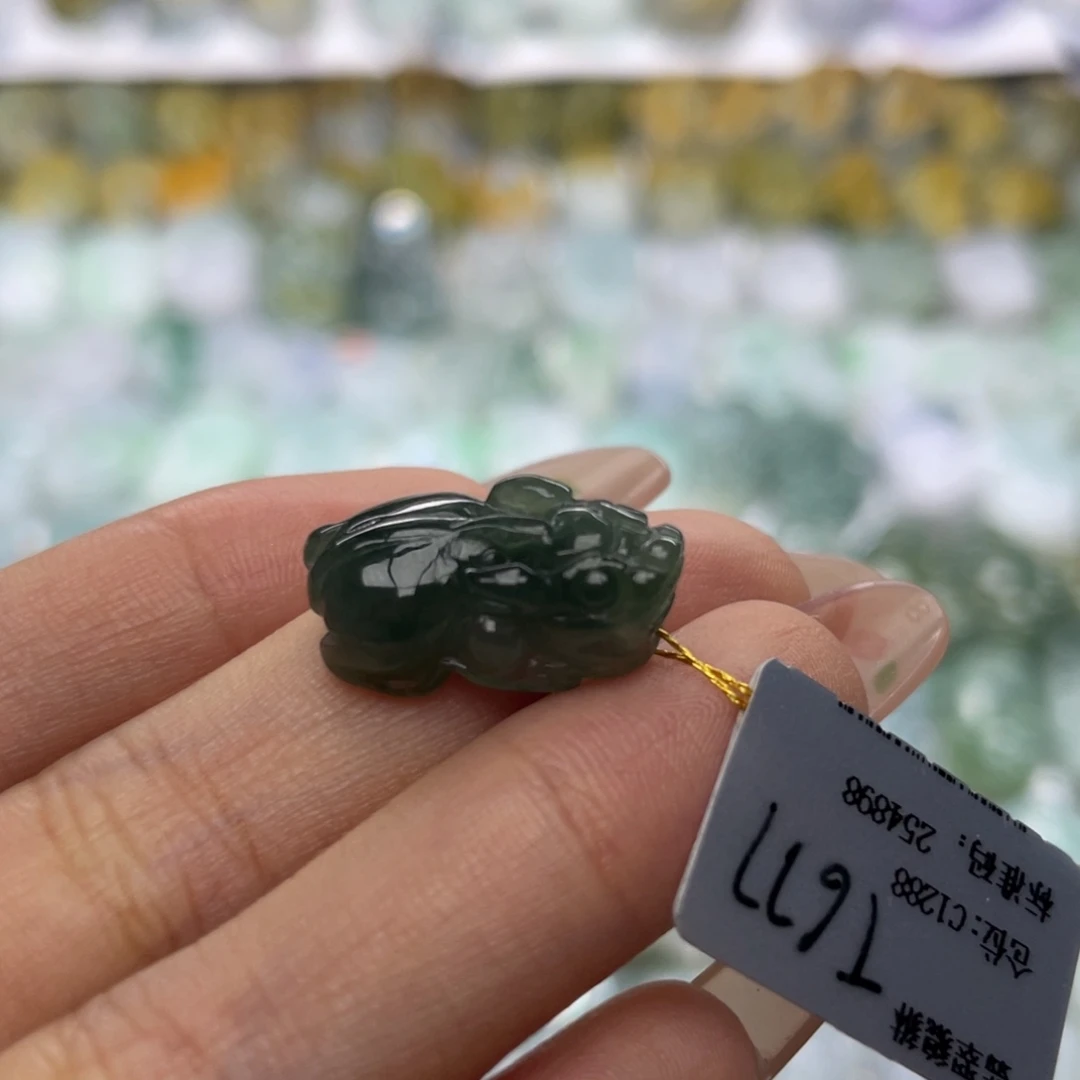 翡翠未镶嵌颈饰貔貅