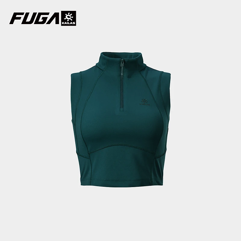 Kailas/凯乐石户外徒步吸湿舒适百搭短袖立领半开胸女款KG2517221