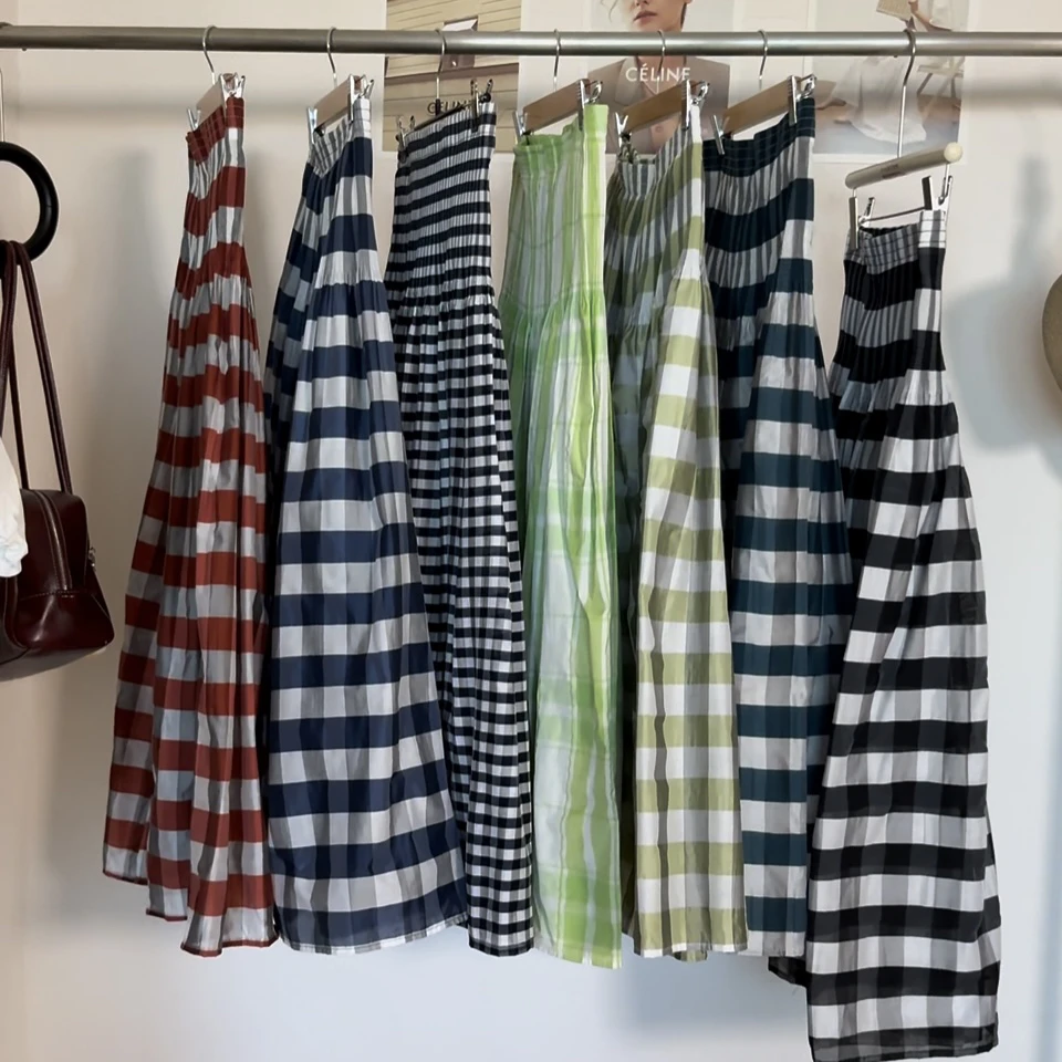 【DOB】 日单剪标 司马克高腰两面穿半身裙显瘦气质