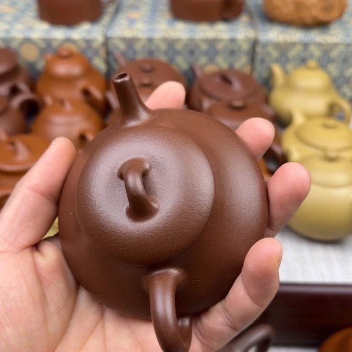 紫砂茶壶台西深井紫泥