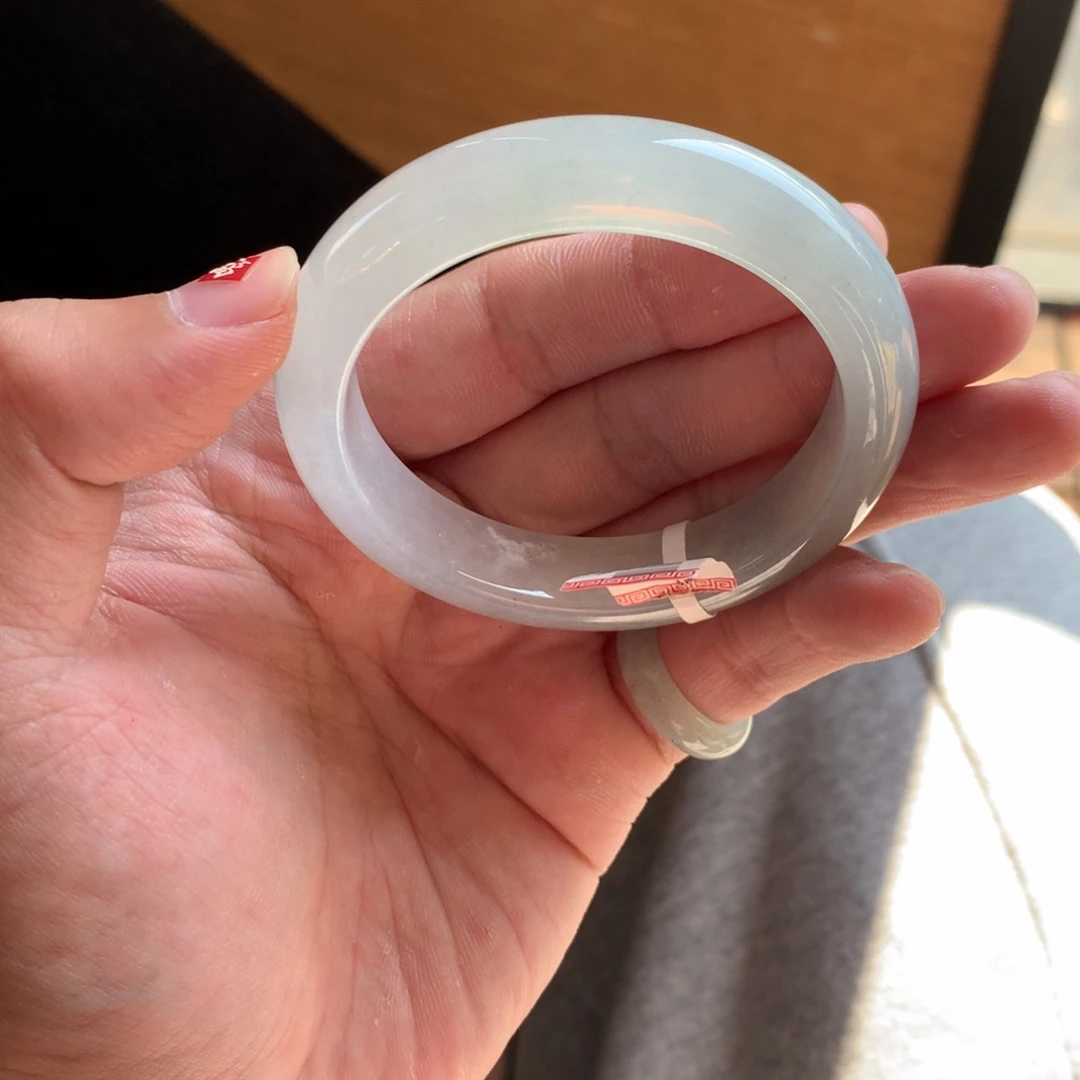 翡翠未镶嵌手镯7号53.8