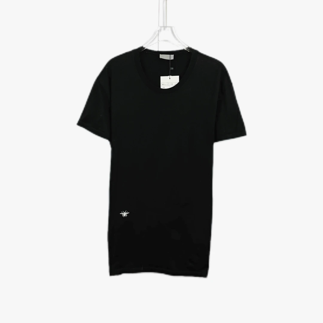 99新 DIOR/迪奥 011793/蜜蜂刺绣短袖T恤 黑色 M码///