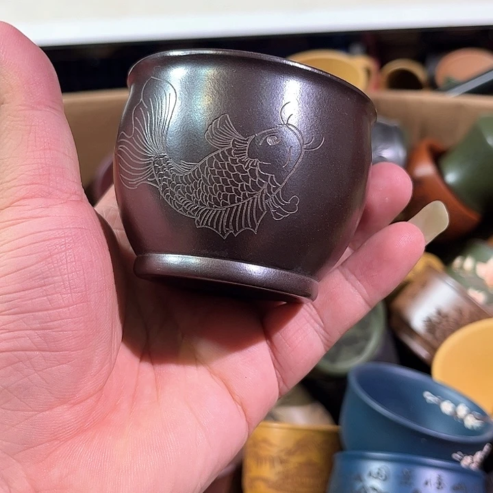 茶杯紫砂全手工紫砂主人杯