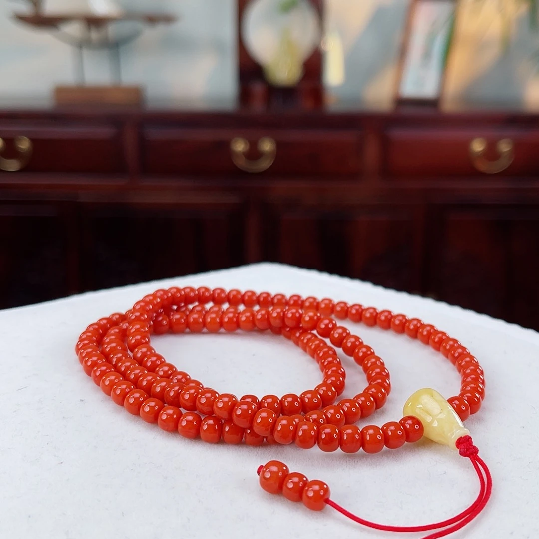 南红玛瑙手链未镶嵌