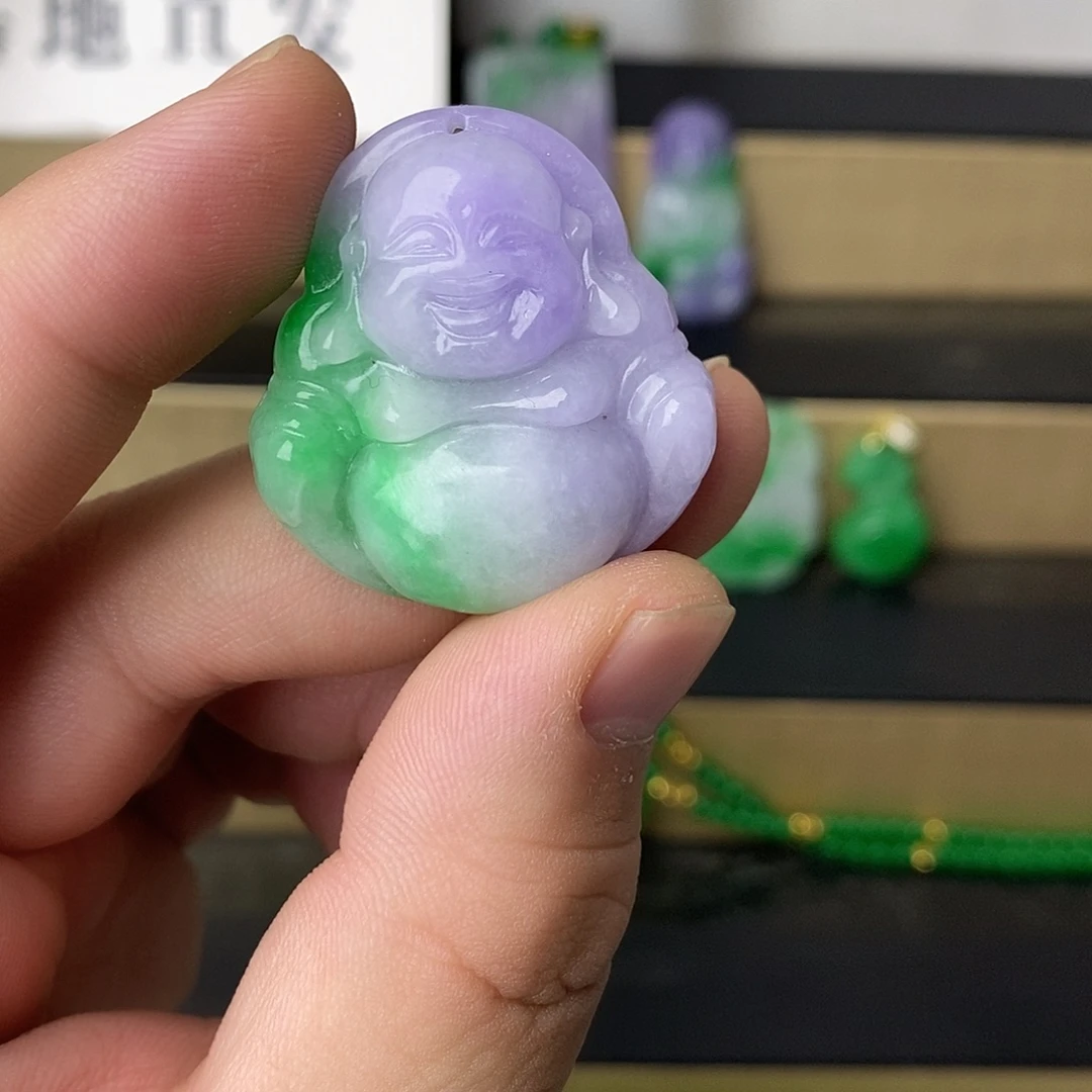 翡翠银S925镶嵌吊坠(赠链)