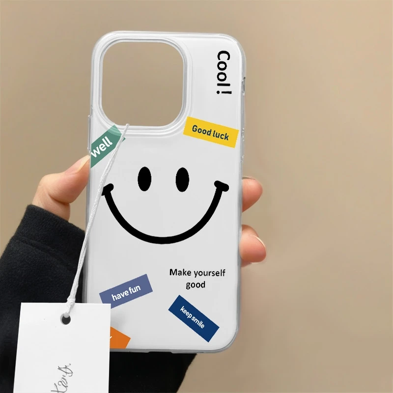 【壳百搭】适用小米15华为mate苹果OV标签笑脸IMD全包防摔手机壳