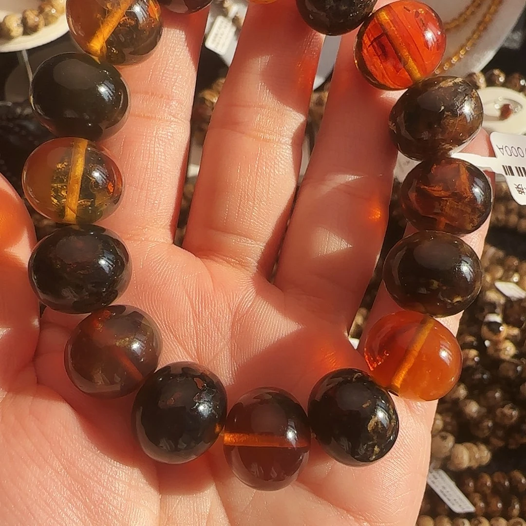 琥珀未镶嵌手链抚顺琥珀