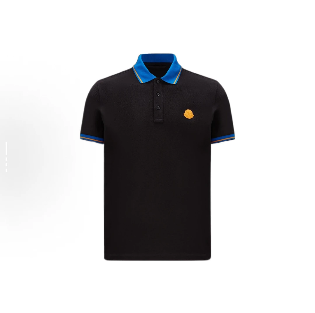 未使用 MONCLER 拼色Logo贴花短袖Polo衫/尺码XXXL/编号8421
