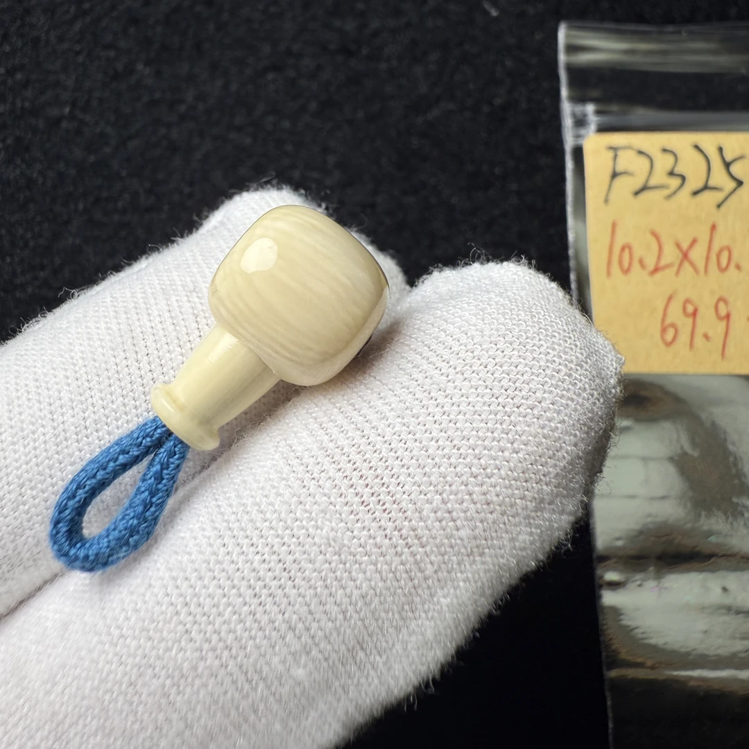 F2325猛犸象牙藏式桶珠分体三通10.2*10.2冰料果冻料（水印特价）