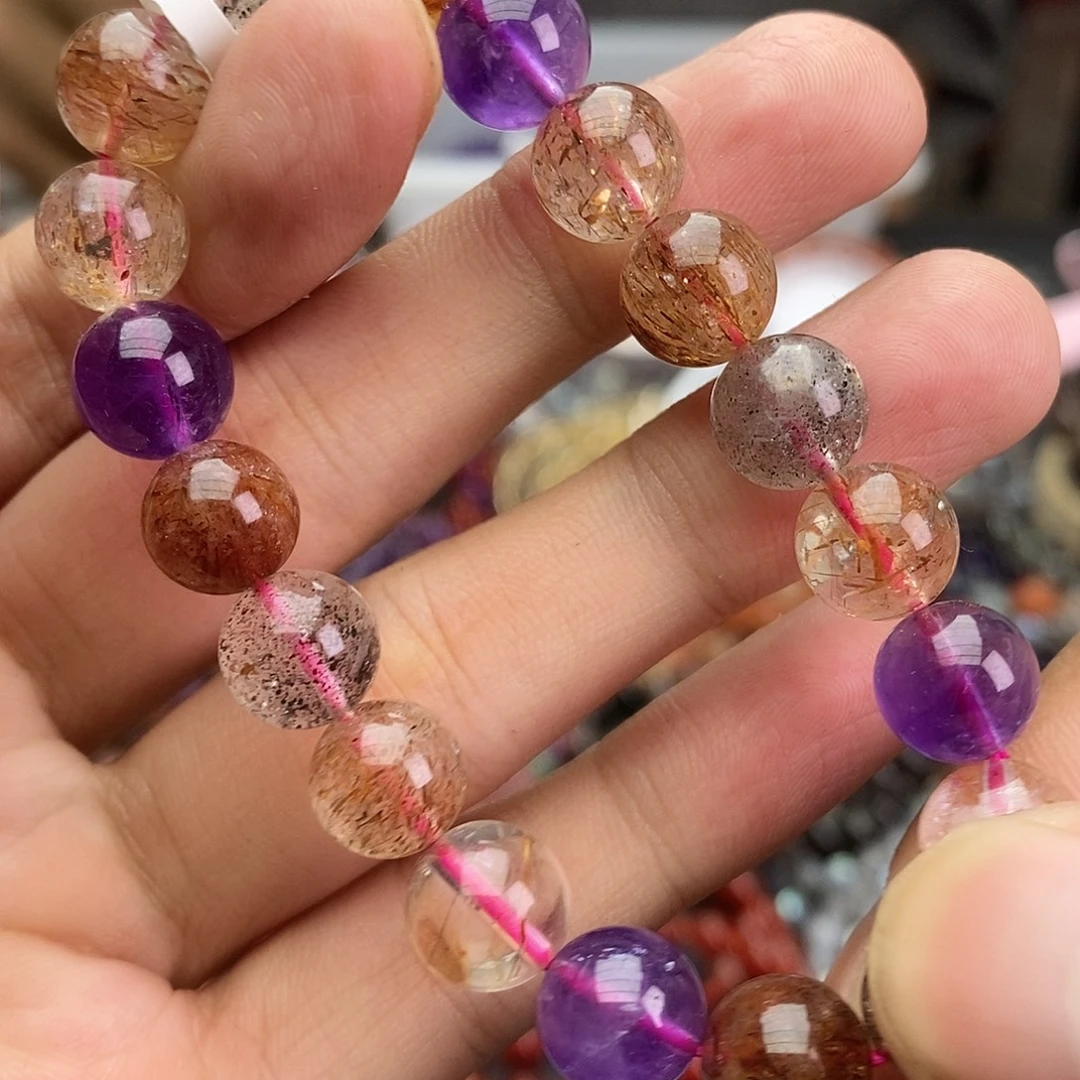 水晶未镶嵌手链多样性发一