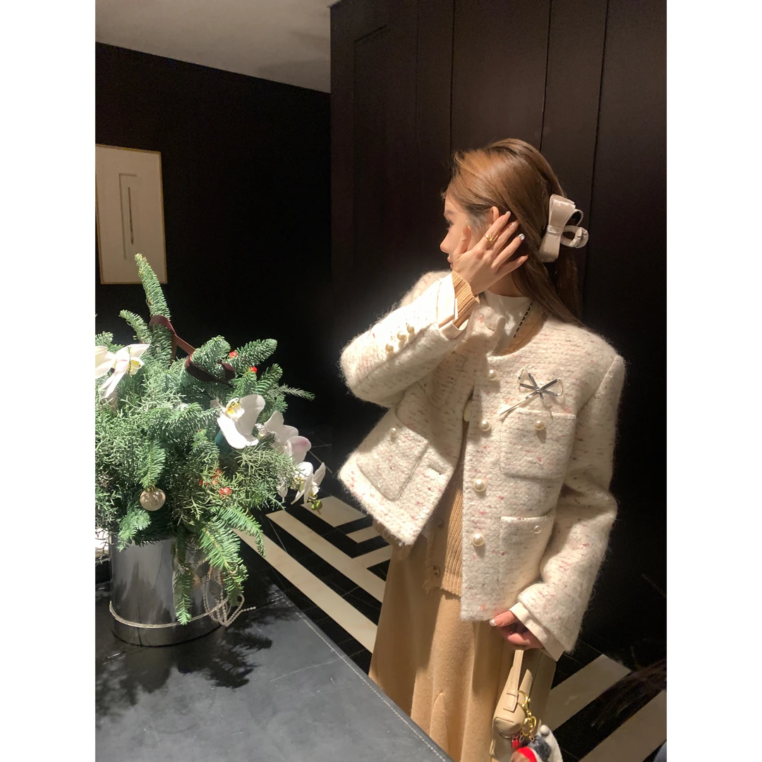 DEEMO【圣诞夜前奏】限定系列精致氛围感小香外套女小个子 WZ2277