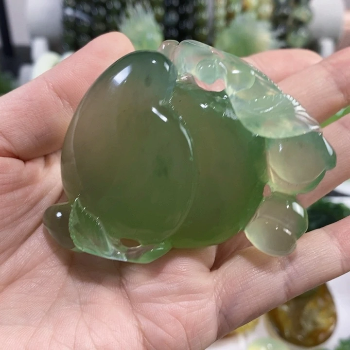 未镶嵌岫玉手把件