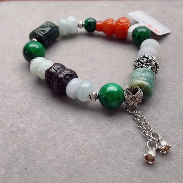 翡翠未镶嵌手链手串