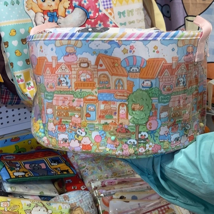 便携款帆布直径30cm收纳筐