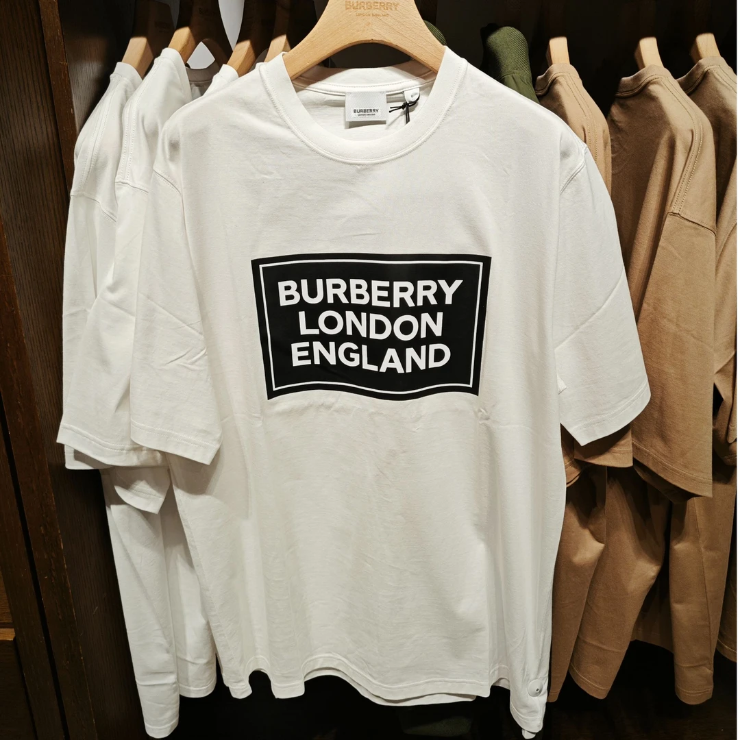 【巴黎直邮】Burberry博柏利男款短袖字母印花圆领棉质T恤 80843381