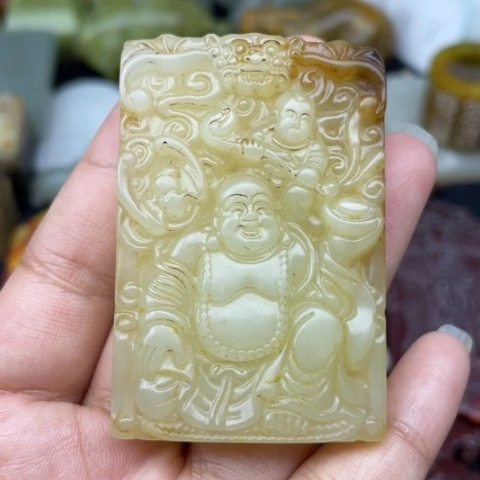 蛇纹石玉未镶嵌颈饰15