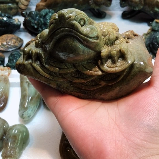 岫岩老玉（透闪石质玉）把件未镶嵌善****5