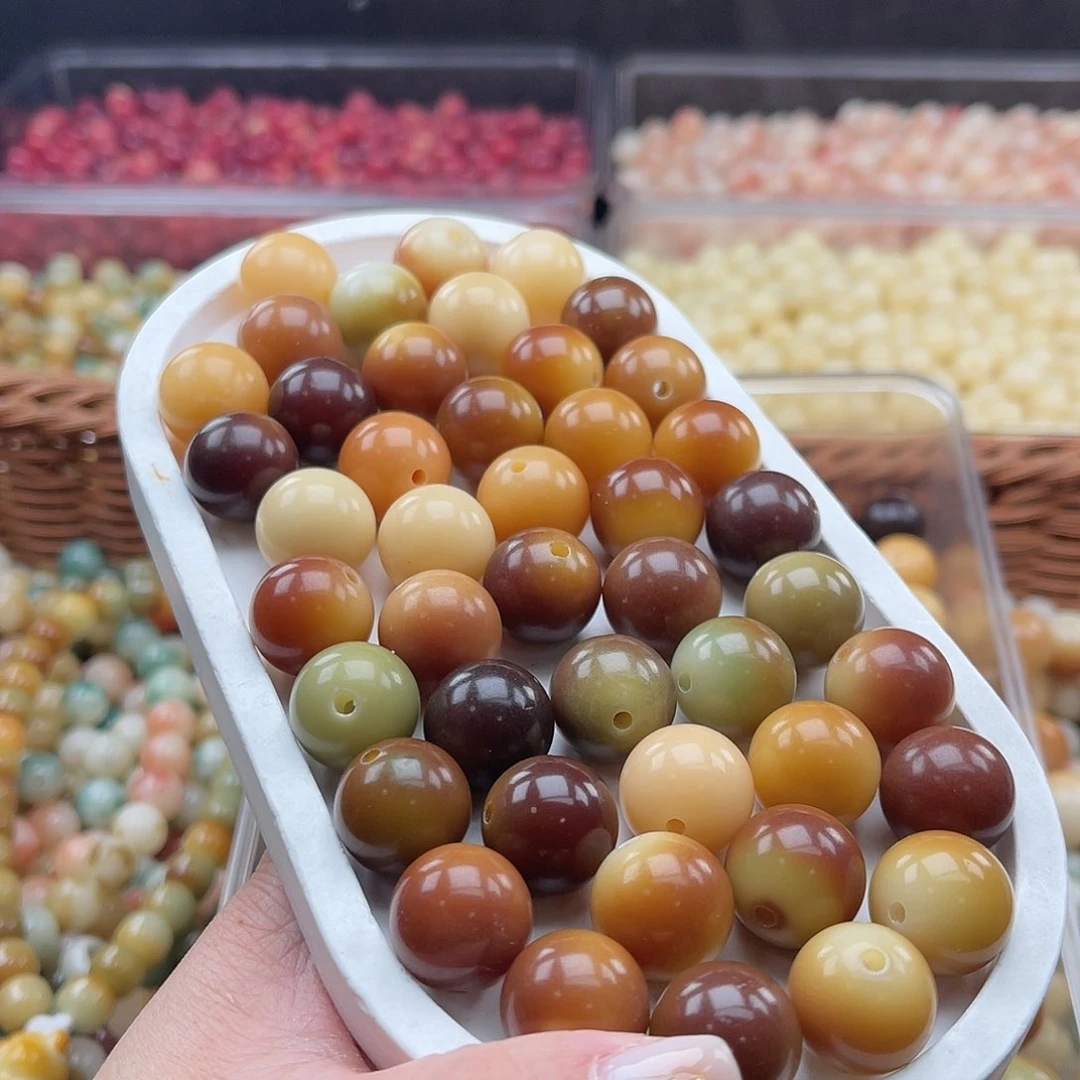 白玉菩提吊坠B/16mm/10+5颗微瑕