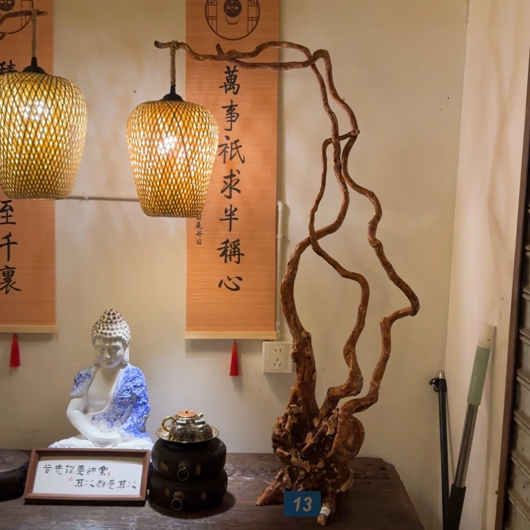 木杜鹃根自然根艺造景台灯孤品