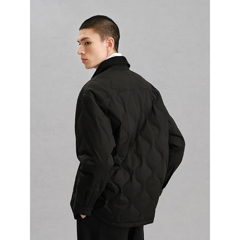 GXG男装 轻薄工装衬衫式羽绒服男冬季#G24XY24061