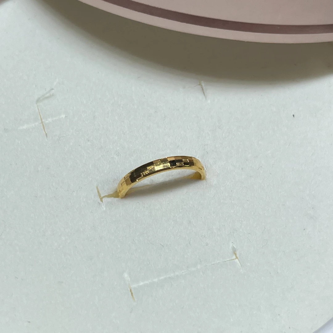 【小馨专享】足金999多鳞闪光戒指1.97g 16号圈口