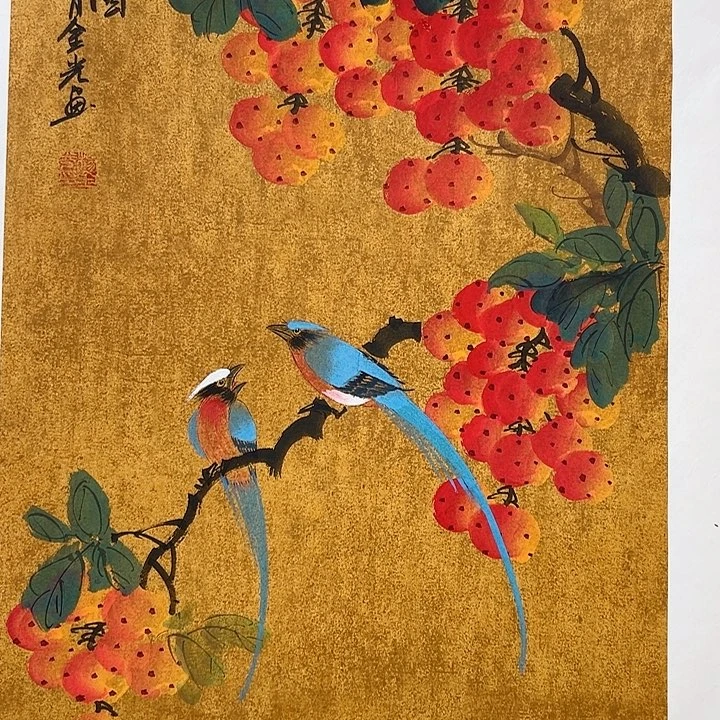 国画国画作品集于一身