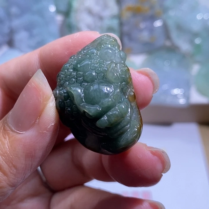 【闪购商品】翡翠挂件未镶嵌金蟾