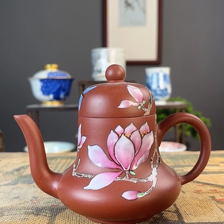 摆件景德柴烧茶杯多人