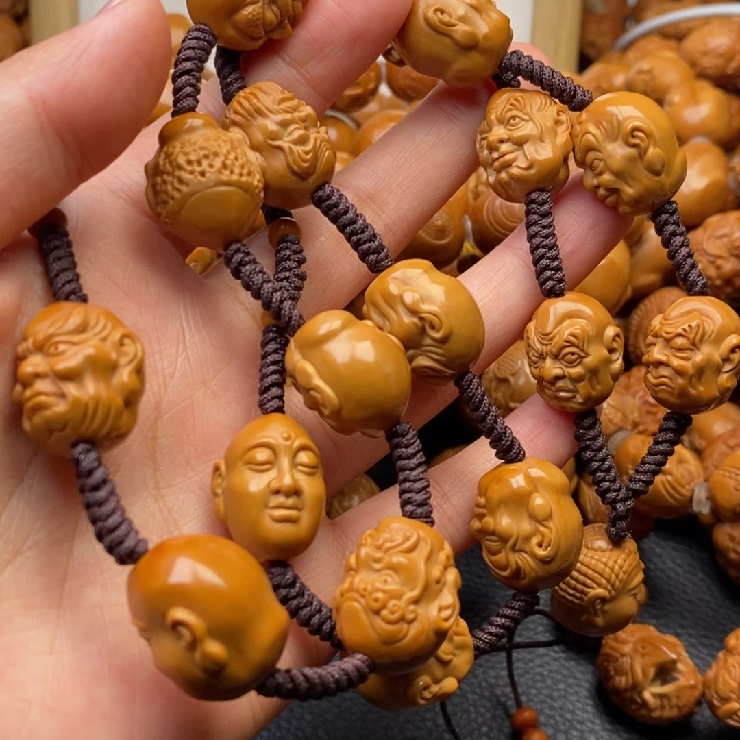 手串橄榄核十八罗汉脖挂